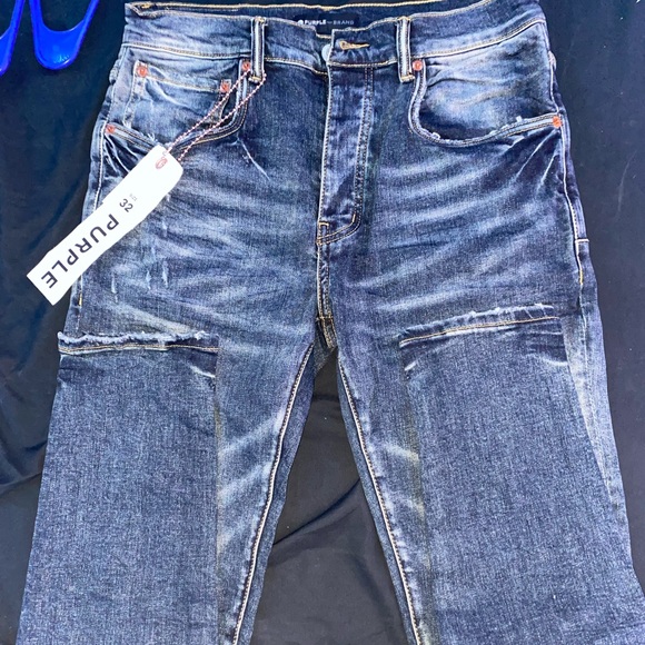 Purple jeans